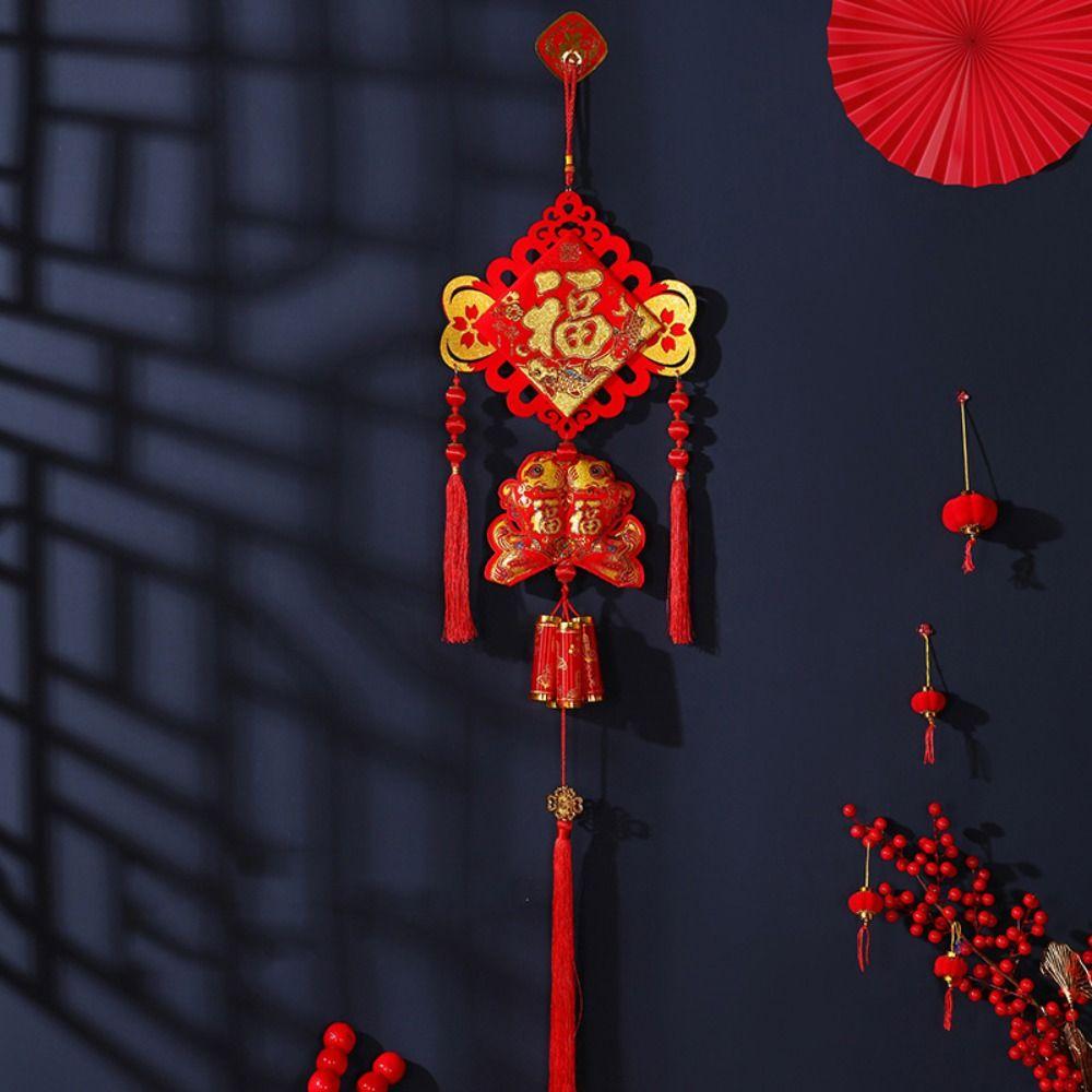Hanging Lucky Bag Pendant Chinese New Year Spring Festival Ornament  Home Decor