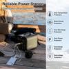 220V 230V Portable Power Station 550Wh Solar Generator 600W(Peak 1000W) 148800mAh AC Outdoor Socket RV/Van Camping Fishing Home