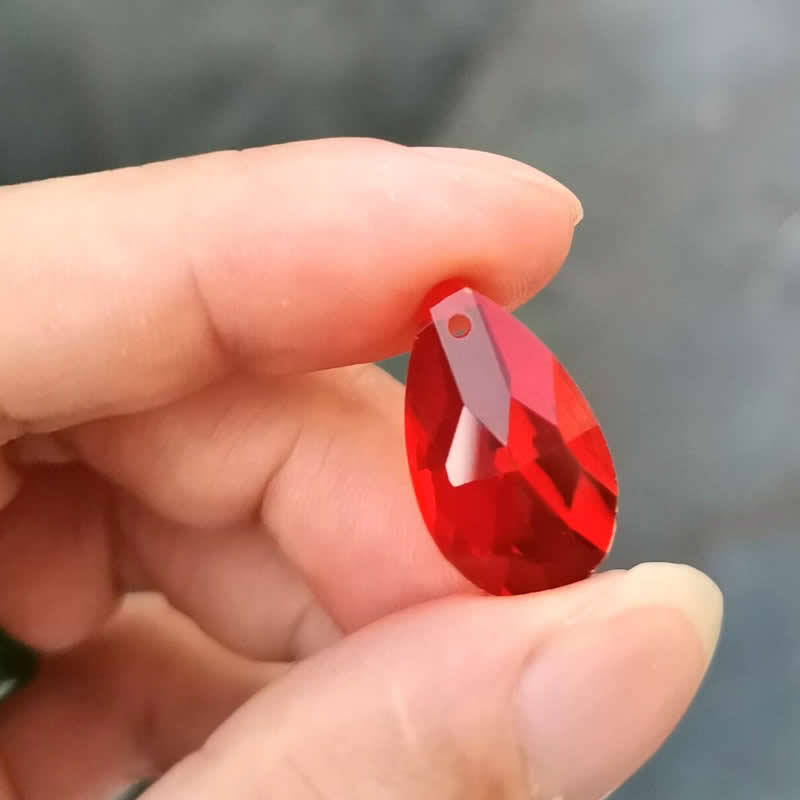 Wholesale lots Faceted Hole Crystal Glass rhinestones Teardrop loose beads jewelry Jewelry beads accessories 8X12/10X14m