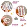 10Pcs Cute Heart Hairs Rope Girls Cartoon Hair Bands For Kid Colored Hairs Ties Star Elastic Bands Lady Hair Accessories