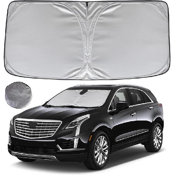 KAYZT Windshield Sun Shade For F150 2015- Foldable Sunshade Front Window  Fit Accessories