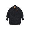 Roupa Esportiva Logo Enchimento Sintético Casaco Quente Médio Feminino Casaco Preto CV1630-010