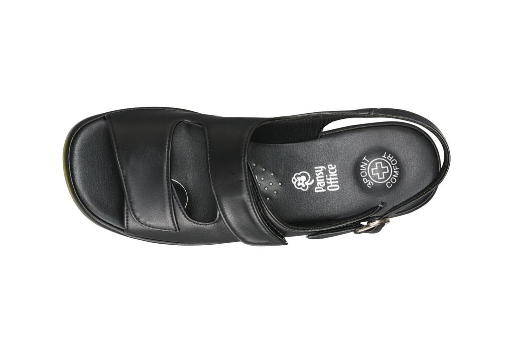 Pansy BB5303 Office Black Sandals, Medium,
