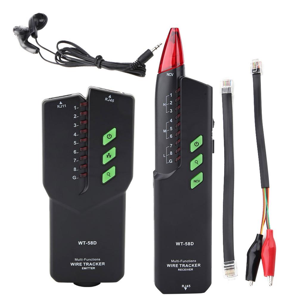 MESTEK WT 58D Handheld Network Cable Tester Line Finder Telephone Wire Detector Tracker Tool