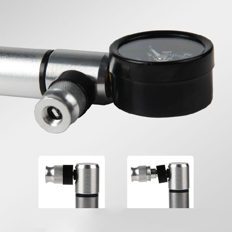Small Portable Road Bike Hand Pump 160PSI Cycling Tire Inflator Bicycles Tire Pump with Gauge Cycling Accessories