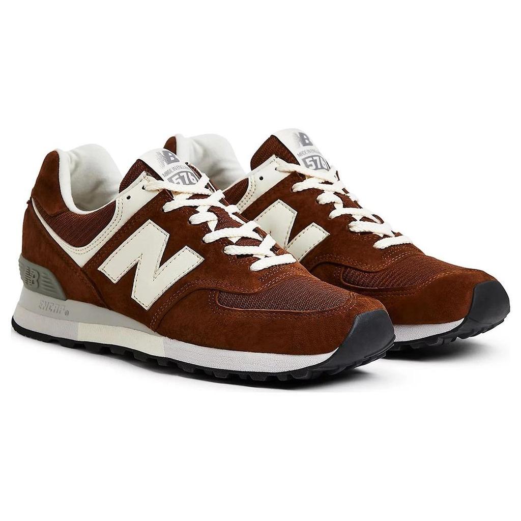 New Balance 576 Made in England Monks Robe Erkek Spor Ayakkabı Kahverengi Hindistan Cevizi Sütü Fısıltı Beyazı OU576BRN