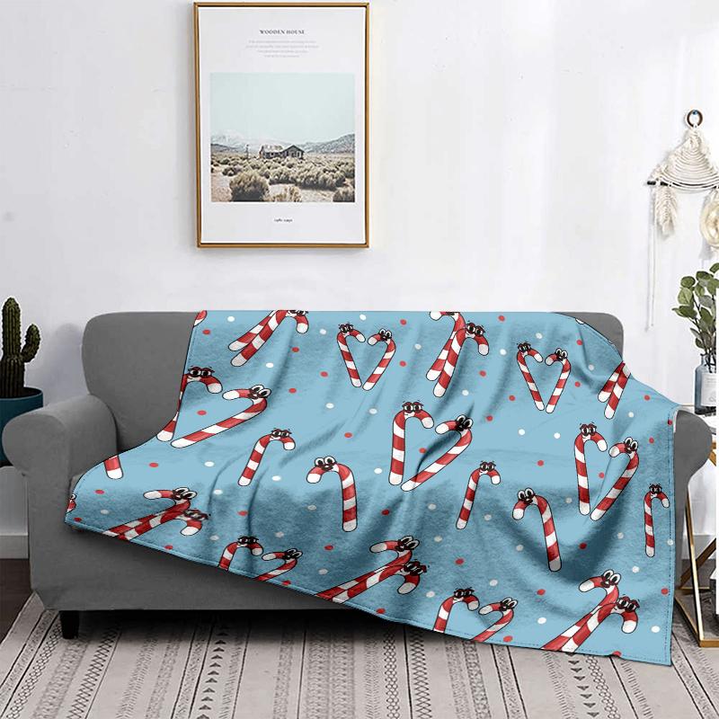 Home Decoration Plush Throw Sofa Blanket Bedspread Bed Fluffy Soft Blankets Decor Plaid Modern Halloween Merry Christmas Winter