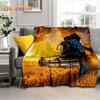 Retro Tractor Car 3D Truck Soft Flannel Blanket for Beds Bedroom Sofa Picnic ,Throw Blanket for Cover Outdoors Leisure Gift