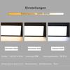 Panneau de plafond LED - NETTLIFE - 100x25 cm - 42W - Dimmable télécommande - Noir Métal