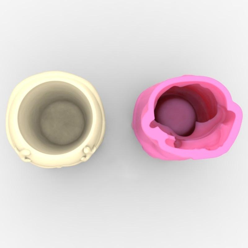 Garden Planter Pot Silicone Mold Girl and Puppy Vase Flower Pot Resin Mold Unique Gift Garden Decoration Planter Mold