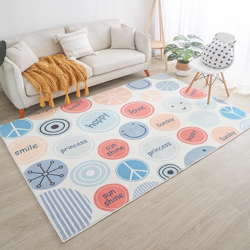 Modern Cartoon Space Rocket Carpet Living Room Carpet Children Room Crawling Rug Kitchen Bathroom Hallway Non-slip Floor Mat