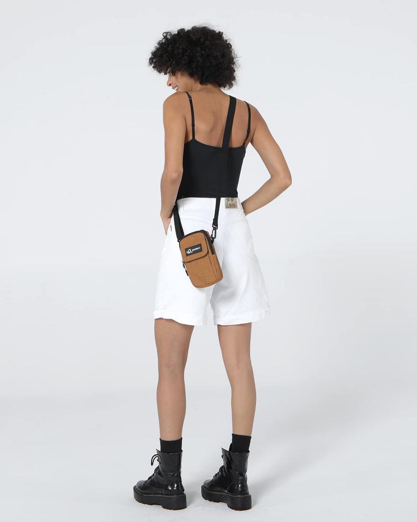 Waterfly Smartphone Belt Shoulder Bag for Small Smartphone Shoulder Mini Shoulder Smartphone Shoulder Mobile Phone Waist Pouch with Perfect for