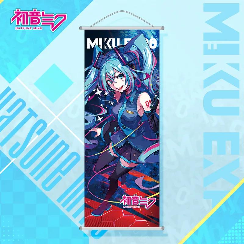 Peinture Murale Toile Déroulante Anime Hatsune Miku Toge Décoration Intérieure Affiche Anime Art Mural Décoration de Chambre Cadeau de Noël