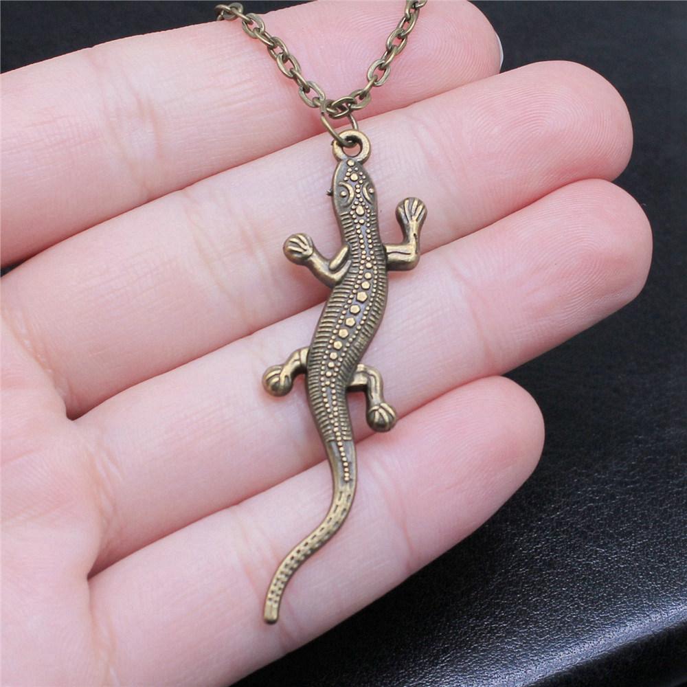 Dragon Snake Spider Gothic Pendant Antique Bronze Metal Daughter Choker Necklace Hot Sale