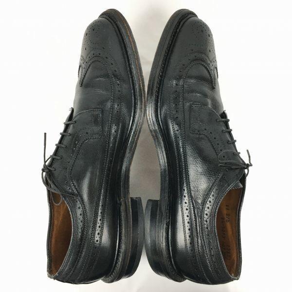 Vintage Johnston & Murphy Aristocraft Long Wingtip Black Size 11D / 28.5-29.5cm Men's(USED)