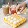 Large Capacity Food-Grade Ice Cube Mold Non-stick Press Type Ice Ball Mold with Lid and Box 16 Cavity Baby Food Mold Bar