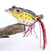 Frog Fishing Lure, Hollow Body Frog Topwater Przynęty miękkie dla Bass Pike Snakehead Dogfish Musky