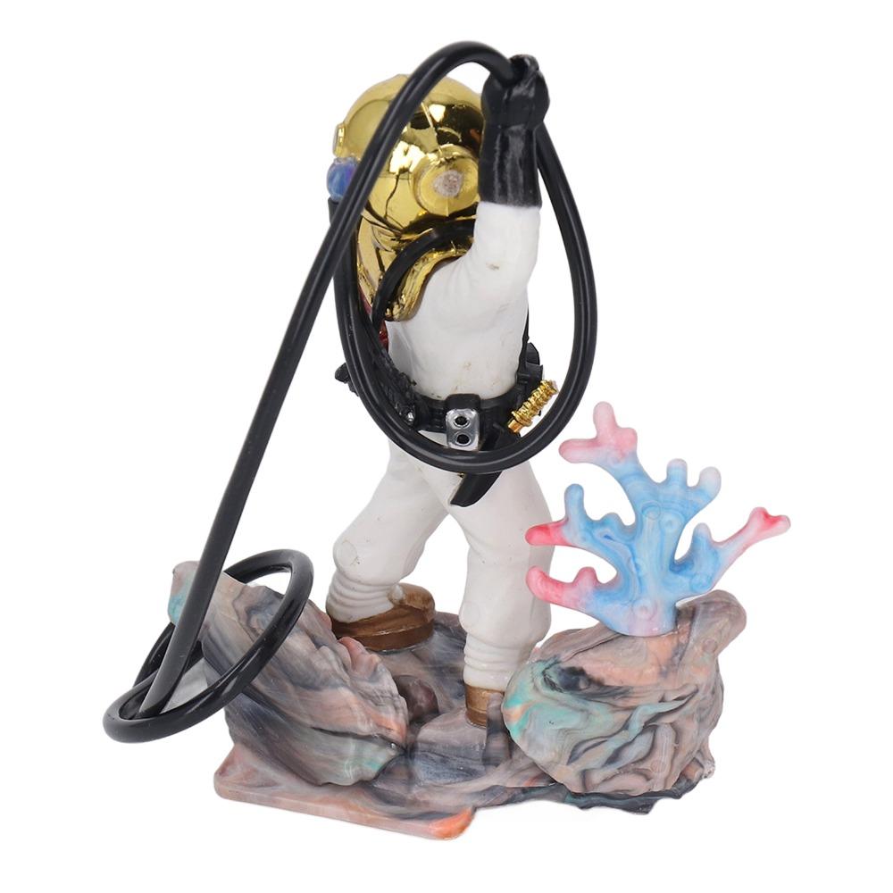 Exquisite Air Action Aerating Diver Decoration Deep Sea Style White/Red Fish Tank Ornament Hose Attachment Aquarium Decoration