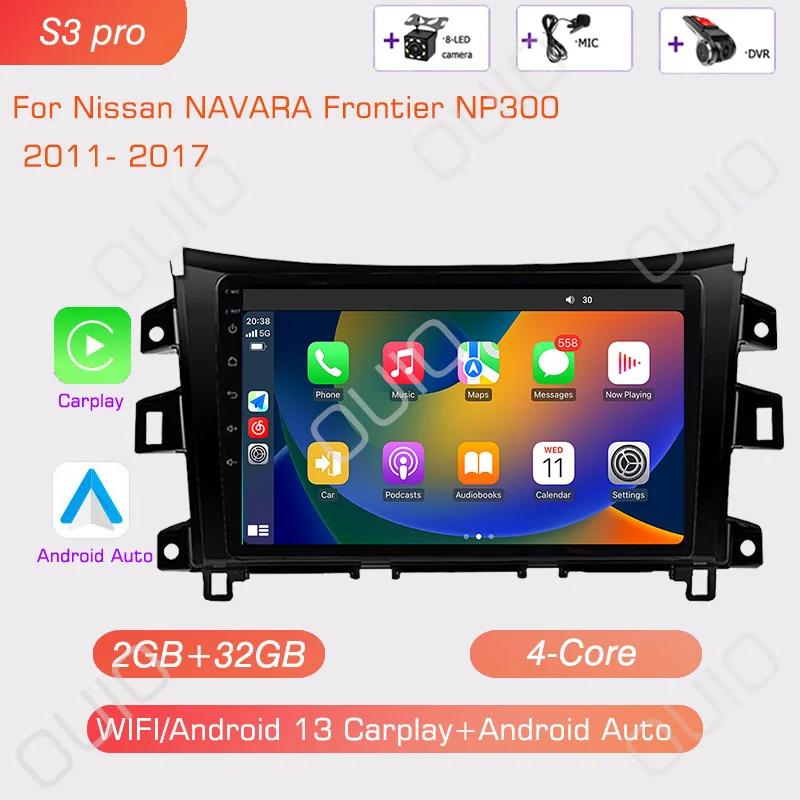 Android 13 Radio For Nissan NAVARA Frontier NP300 2011 - 2018 Car Stereo Multimedia Player Carplay Auto GPS Navigation 2DIN
