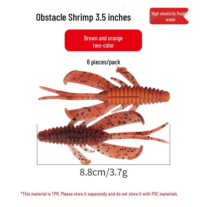 Dongding - Bas Avı İçin Engel Karides Yumuşak Yem, Teksas Rig Arama Yemi