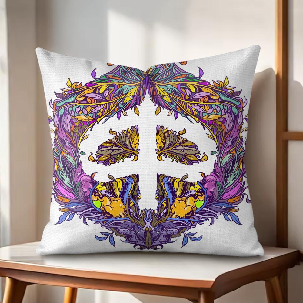 Classic PPiaggio Cushion Cover Natural Linen Organic Fabric DoubleSided Printing Couch Pillow Covers Home Decor