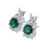 New Year'S Earrings Cute Little Rabbit Zircon Earrings Red Silver Needle Women'S Versatile Small Fragrant Small Earrings