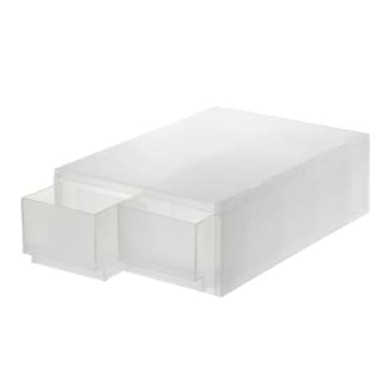 MUJI Polypropylene Small Item Storage 2 83831806 Case, Medium, Drawers,