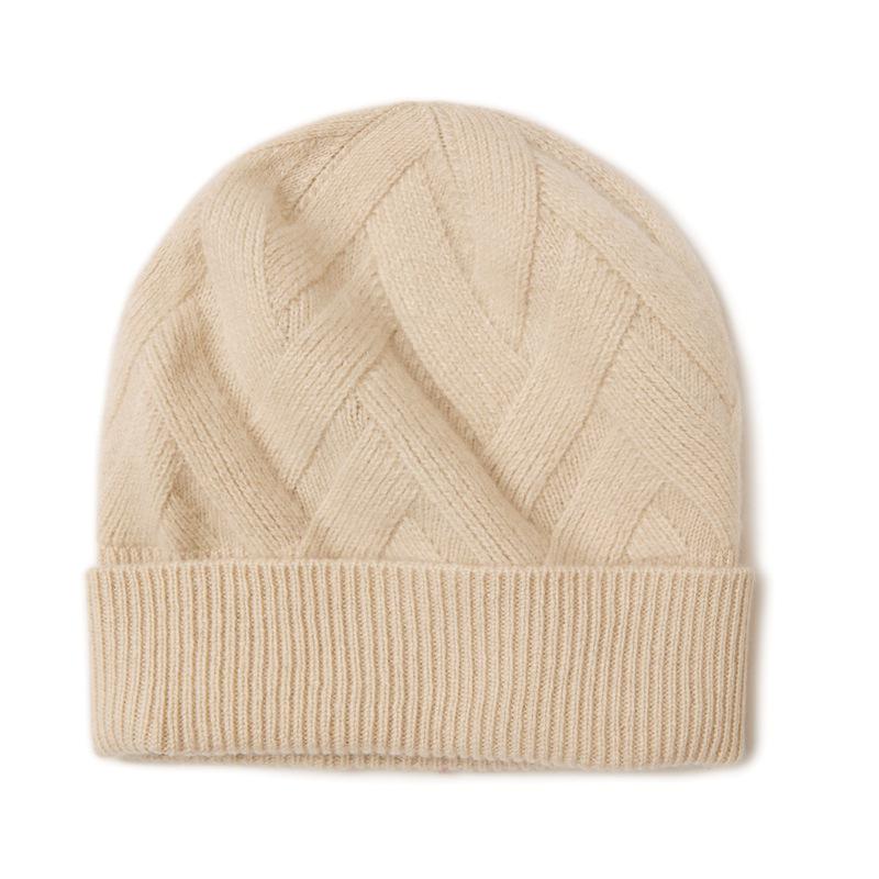 100% Pure Cashmere Unisex Hat: Warm, Fashionable, Knitted with Ear Protection for Autumn/Winter