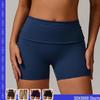 Women's Eco-friendly Recycled High-Waisted Quick-Dry Tummy Control Yoga and Running Shorts