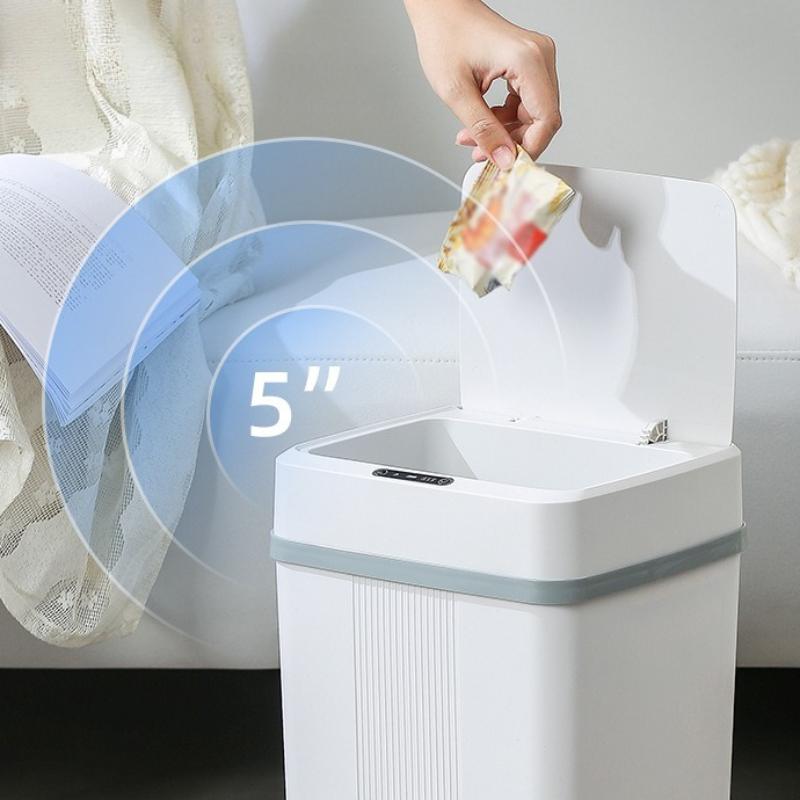 Induction Type Trash Can Large Capacity Household Trash Bin Fully Automatic Intelligent Kitchen Garbage Bin Clean Accessories