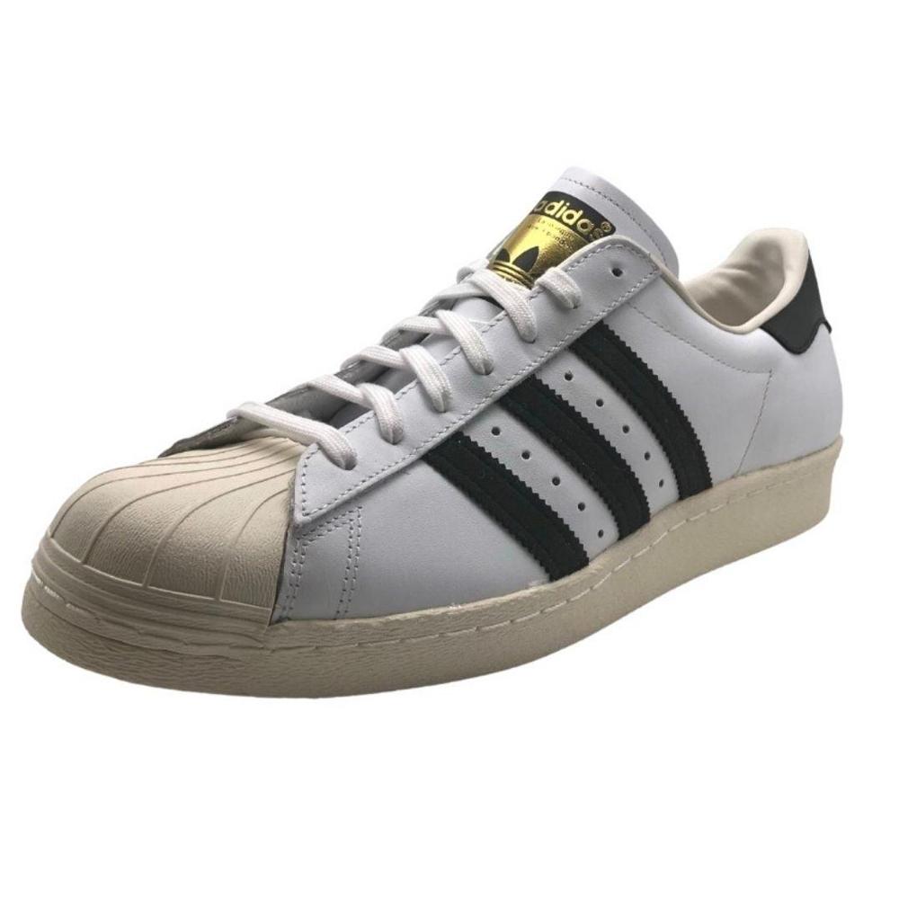 Adidas Mens Superstar 80s Leather Trainers