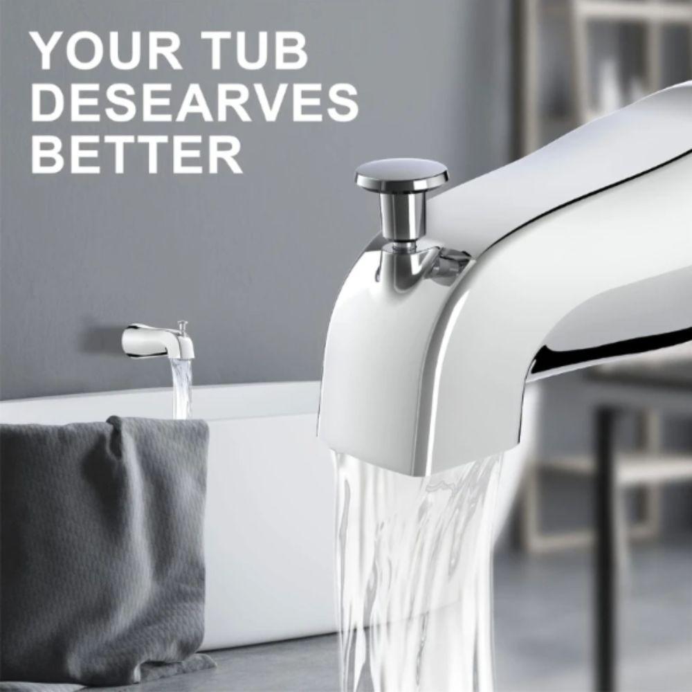 Durable Bathtub Faucet Spout Zinc Zinc Zinc Alloy Pull Type Faucet Diverter Faucet Easy Installation