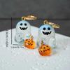 Acrylic Ghost Pumpkin Earrings Ladies, New Halloween Fashion Niche Earrings