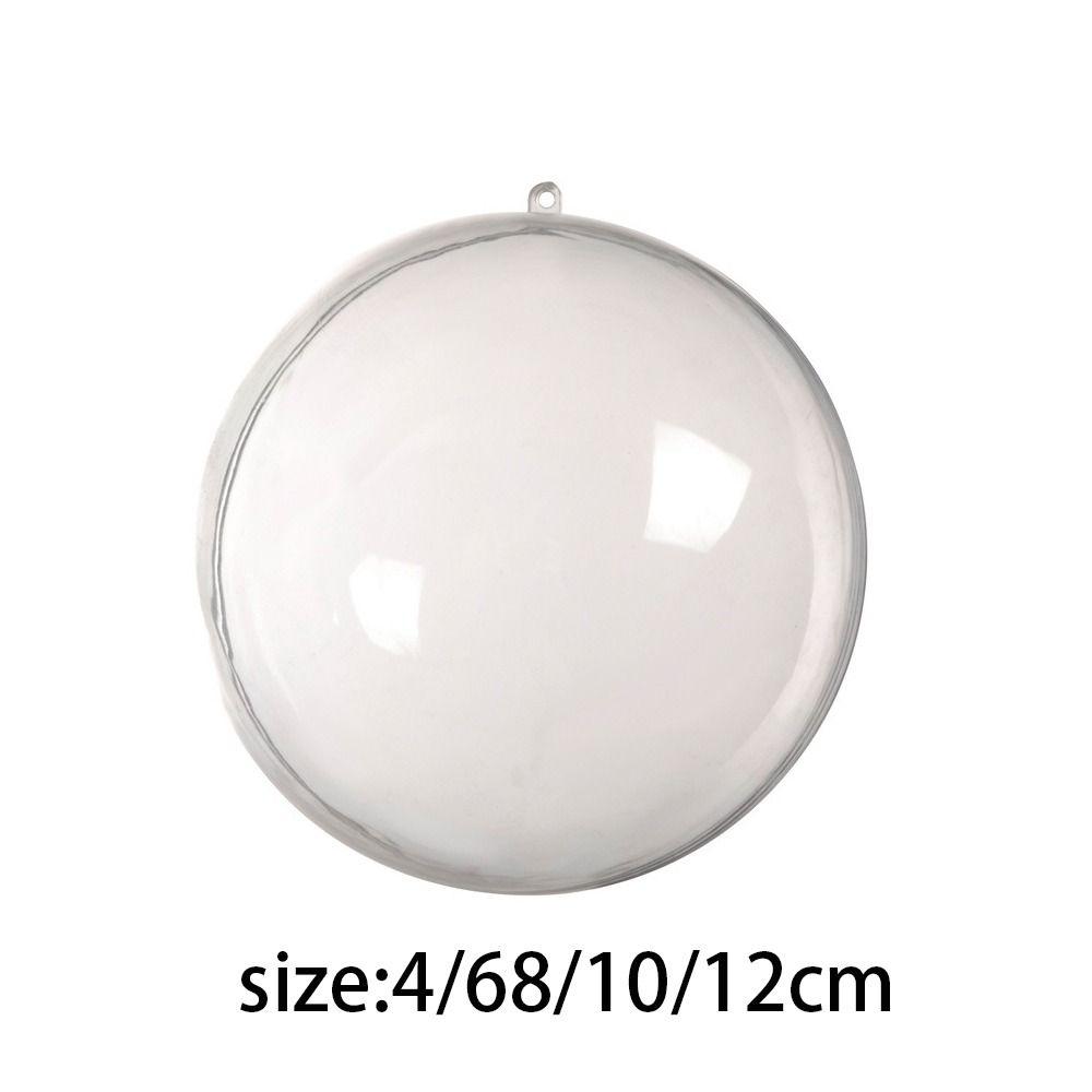 5PCS Bauble Ornament Christmas Transparent Ball Christmas Trees Open Ball Box  Parties