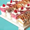 10pcs-Plastic Dessert Cups Square Trapezoid Disposable Food Cake Cup Cube Pudding Sauce Jelly Container