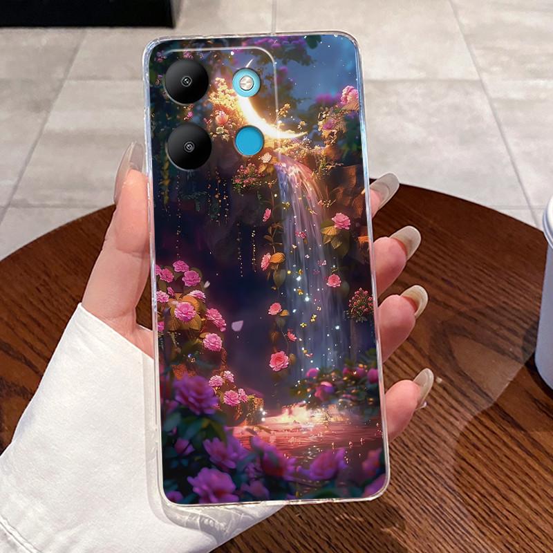 For Tecno Spark Go 2023 BF7n Clear Luxury Cute Love Rabbit Funny Cover Phone Case Tecno Spark Go (2023) Soft Silicone TPU Casing