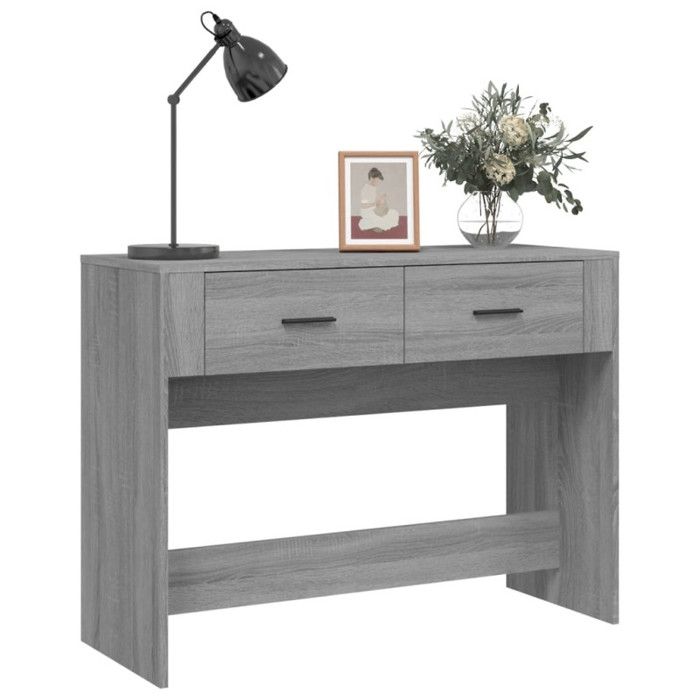Console - VIDAXL - Sonoma - Bois - Gris - 100 x 39 x 75 cm