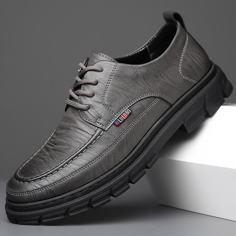 Fashion British Leather Business Men's Dress Shoes Spring Autumn Fashion Soft Sole Man Work Shoes Designer Fashion Casual Shoes Male