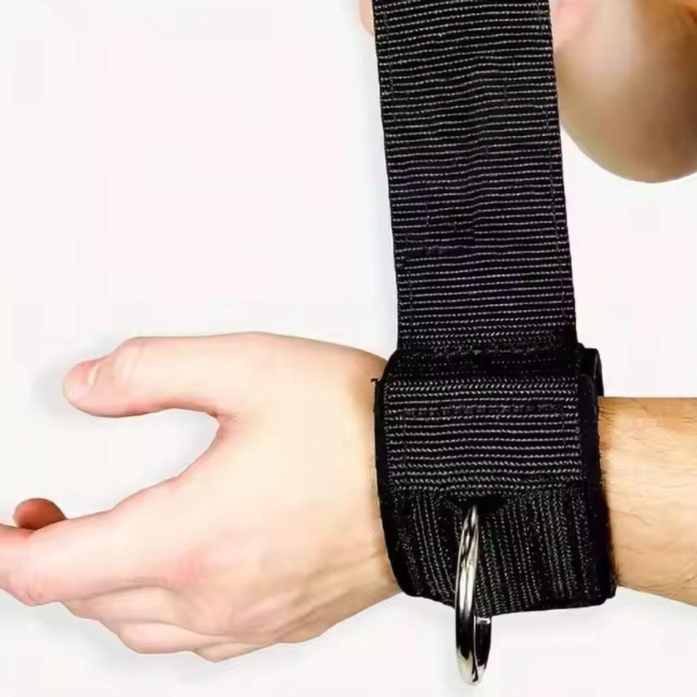 2pcs D Shape Buckle Ankle Support Brace Adjustable Ankle Cuffs Straps Durable Wrist Straps  Gym