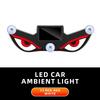 Kabellose Solarbetriebene Auto-Neonschilder Vibrationslichter auf Dynamischem Display Intelligente LED-Lichter Saugnapf Auto-Innenraum-Dekorationslicht