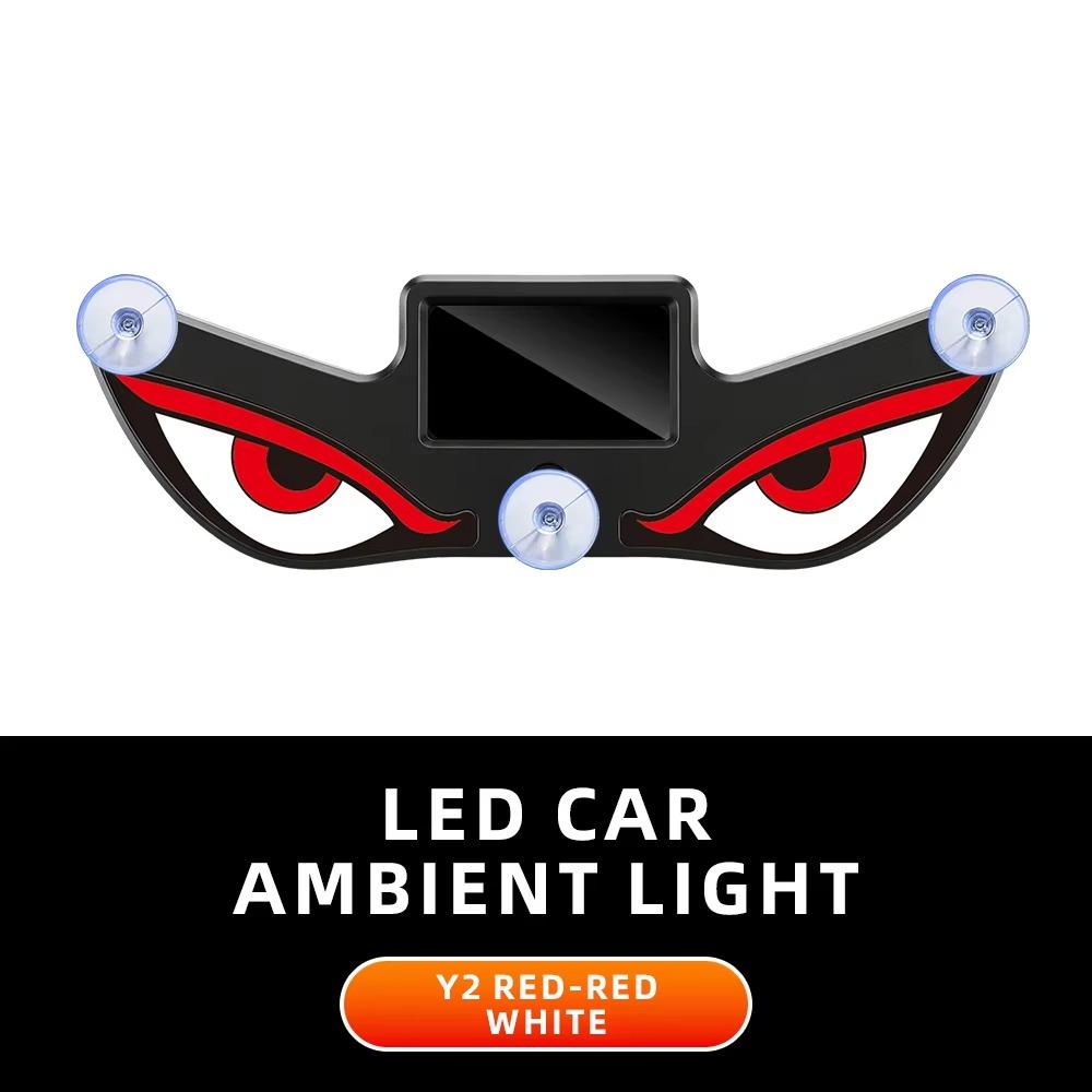 Kabellose Solarbetriebene Auto-Neonschilder Vibrationslichter auf Dynamischem Display Intelligente LED-Lichter Saugnapf Auto-Innenraum-Dekorationslicht