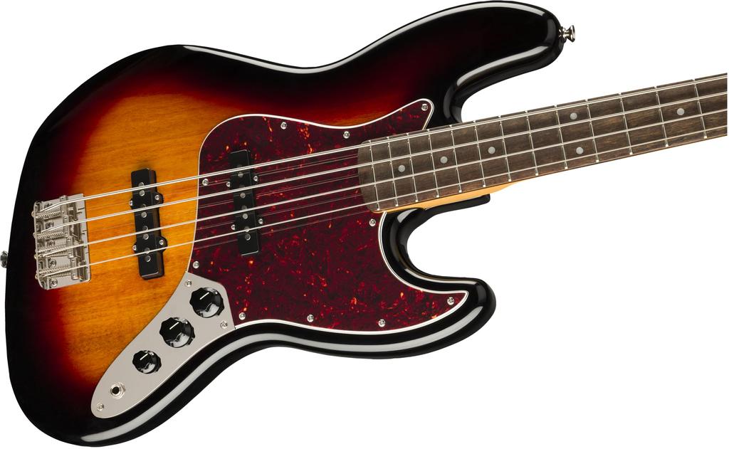 Squier by Fender Electric Bass Classic Vibe Jazz Laurel Sunburst with Soft Case '60s Bass®, Fingerboard, 3-Color