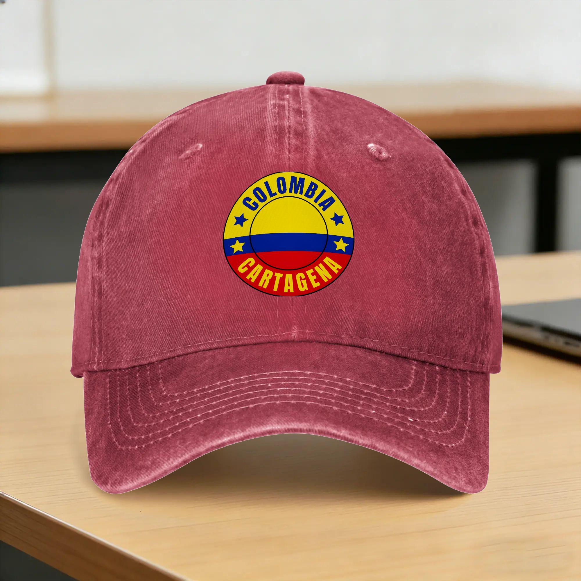 Colombia Cartagena Casual Baseball Cap For Unisex Unisex Spring Running Hippie Trucker Hat Vintage Wholesale Baseball Caps One Size