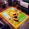 Custom personalization Maya the Bee Print Area Rug - Soft, Washable Non-Slip Indoor Mat,Living Room,Home&Office Decorative Rug