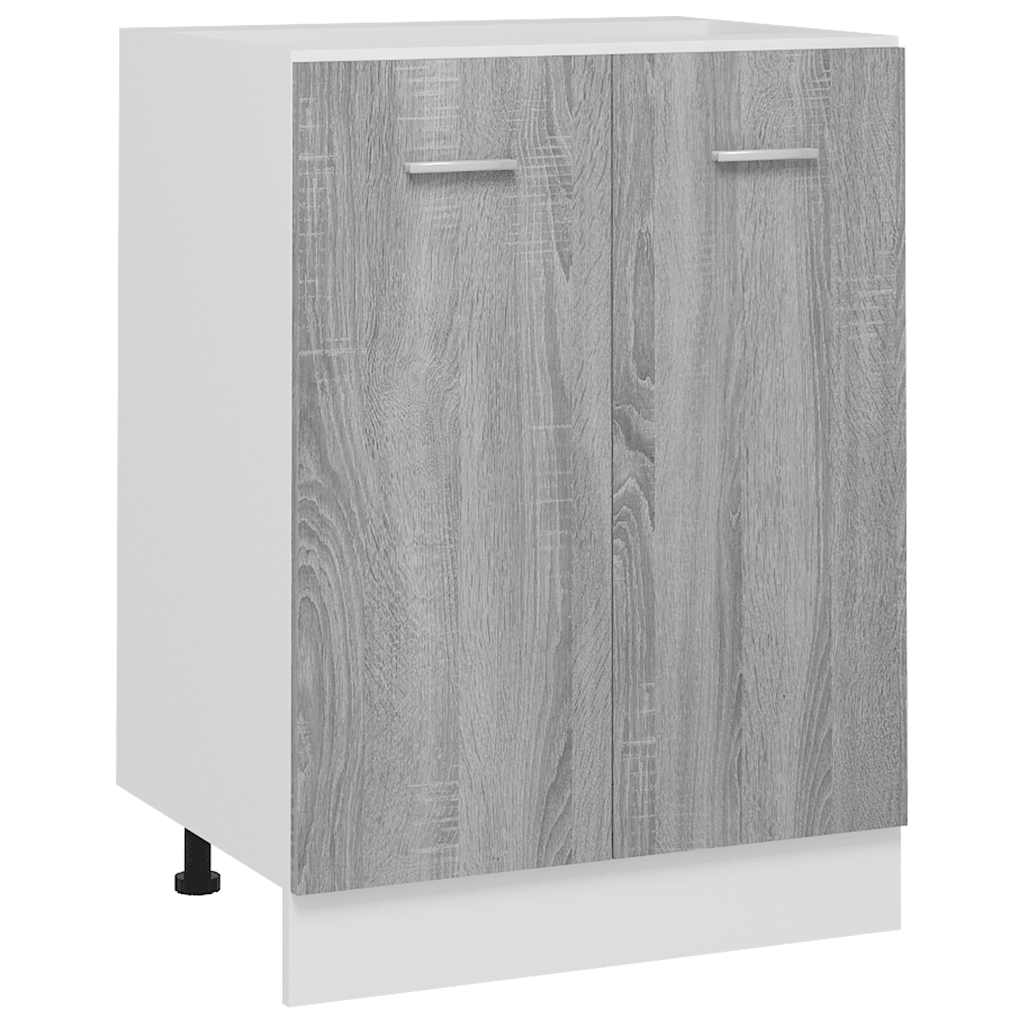 Vidaxl Freestanding Kitchen Cabinet, Sonoma Oak Grey, 60X46X81.5 Cm