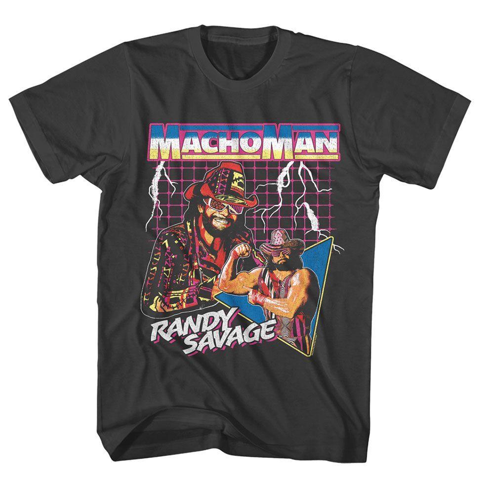 Macho Man Lightning Smoke Icons Shirt Unisex T-Shirt S