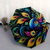 1pc Colorful Peacock Feather Artwork Automatic Opening and Closing Umbrella - Suitable for Various Occasions, Outdoor Activities, Lightweight and
