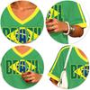 Women's V-Neck Soccer , Retro Fan Top
