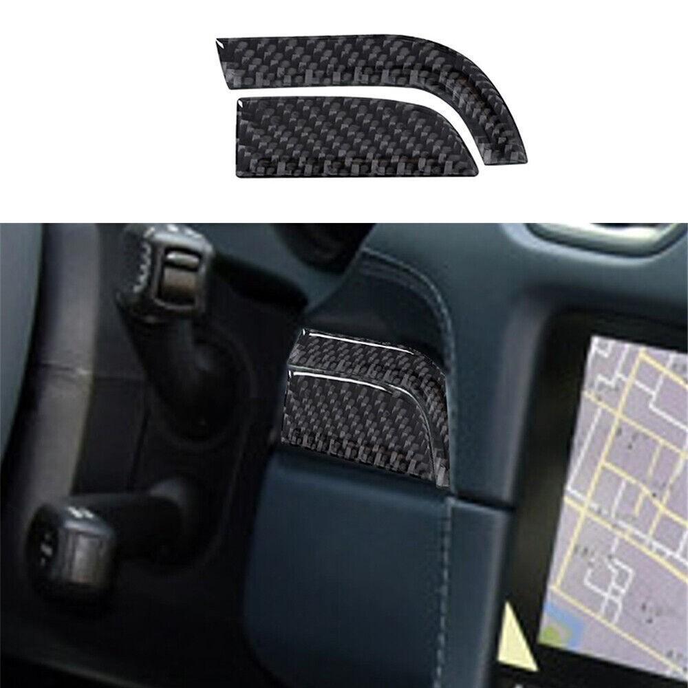 2pcs Carbon Fiber Driver Side Dash Cover Trim For Porsche 718 Boxster Cayman