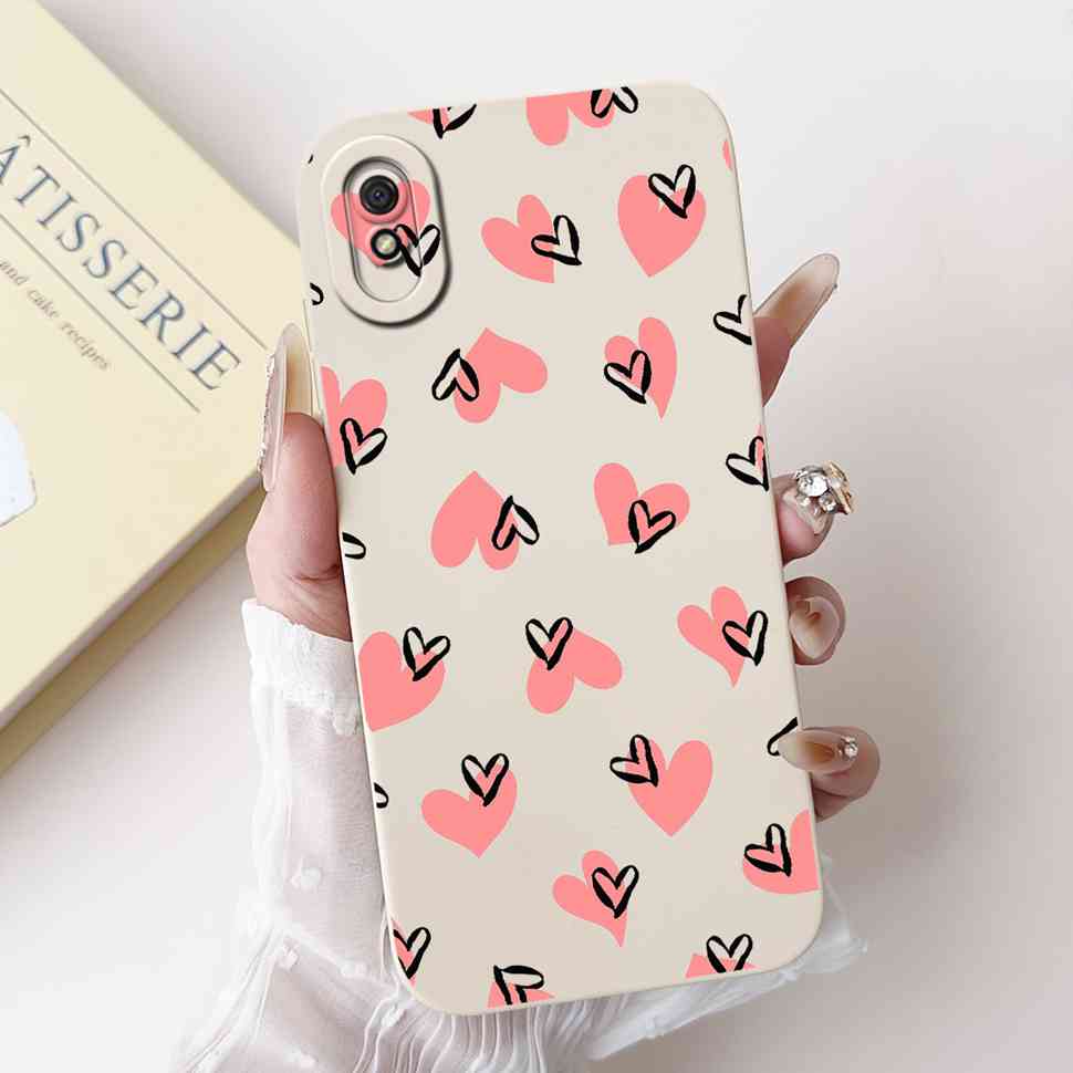 Nuova Cover Per Redmi 9A M2006C3LG Ragazza alla Moda Fiocco Rosa Cover Morbida in Silicone Per Xiaomi Redmi 9AT 9 A 6.53" Custodia per Telefono Antiurto